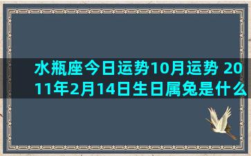 水瓶座今日运势10月运势 2011年2月14日生日属兔是什么星座